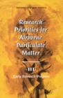 Image for Research Priorities for Airborne Particulate Matter.