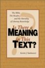 Image for Is There a Meaning in This Text?
