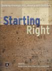 Image for Starting Right : Thinking Theologically About Youth Ministry