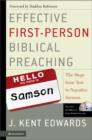 Image for Effective first-person biblical preaching: the steps from text to narrative sermon