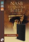 Image for NASB, Thinline Zippered Collection Bible, Large Print, Bonded Leather, Black, Red Letter Edition