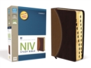 Image for NIV Study Bible, Compact, Leathersoft, Tan/Burgundy, Red Letter Edition, Thumb Indexed
