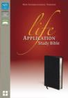Image for NIV, Life Application Study Bible, Second Edition, Bonded Leather, Black, Red Letter Edition