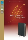 Image for NIV, Life Application Study Bible, Premium Leather, Black