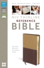 Image for NIV, Thinline Reference Bible, Leathersoft, Tan/Burgundy, Red Letter Edition