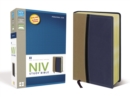 Image for NIV Study Bible, Personal Size, Leathersoft, Tan/Blue, Red Letter Edition