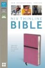 Image for NIV, Thinline Bible, Imitation Leather, Pink/Brown, Red Letter Edition