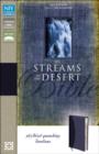 Image for NIV, Streams in the Desert Bible, Imitation Leather, Blue : 365 Thirst-Quenching Devotions