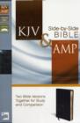Image for KJV, Amplified, Side-by-Side Bible, Bonded Leather, Black, Red Letter Edition