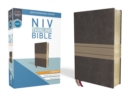 Image for NIV, Thinline Bible, Compact, Leathersoft, Brown/Tan, Red Letter, Comfort Print