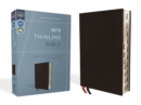 Image for NIV, Thinline Bible, Bonded Leather, Black, Red Letter, Thumb Indexed, Comfort Print