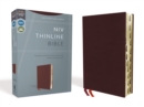 Image for NIV, Thinline Bible, Bonded Leather, Burgundy, Red Letter, Thumb Indexed, Comfort Print