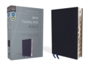 Image for NIV, Thinline Bible, Bonded Leather, Navy, Red Letter, Thumb Indexed, Comfort Print