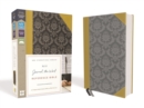 Image for NIV, Journal the Word Reference Bible (Perfect for Note-Taking and Study), Leathersoft, Gold/Gray, Red Letter, Comfort Print : Let Scripture Explain Scripture. Reflect on What You Learn.