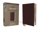 Image for NIV, Reference Bible, Giant Print, Bonded Leather, Burgundy, Red Letter, Thumb Indexed, Comfort Print