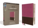 Image for NIV, Reference Bible, Giant Print, Leathersoft, Pink/Brown, Red Letter, Comfort Print