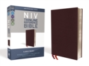 Image for NIV, Thinline Reference Bible (Deep Study at a Portable Size), Large Print, Bonded Leather, Burgundy, Red Letter, Comfort Print