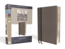 Image for NIV, Thinline Reference Bible, Large Print, Leathersoft, Gray, Red Letter, Comfort Print