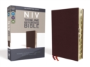 Image for NIV, Thinline Reference Bible (Deep Study at a Portable Size), Bonded Leather, Burgundy, Red Letter, Thumb Indexed, Comfort Print