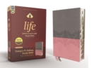 Image for NIV, Life Application Study Bible, Third Edition, Leathersoft, Gray/Pink, Red Letter, Thumb Indexed