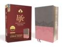 Image for NIV, Life Application Study Bible, Third Edition, Large Print, Leathersoft, Gray/Pink, Red Letter