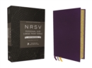 Image for NRSV, Personal Size Large Print Bible with Apocrypha, Premium Goatskin Leather, Purple, Premier Collection, Printed Page Edges, Comfort Print