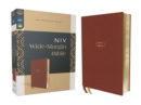 Image for NIV, Wide Margin Bible (A Bible that Welcomes Note-Taking), Leathersoft, Brown, Red Letter, Comfort Print