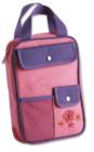 Image for Butterfly Bible Cover for Girls, Bible Organizer, Zippered, with Handle, Canvas, Pink/Purple, Medium
