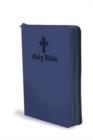 Image for NIV, Backpack Zipper Bible, Imitation Leather, Blue, Red Letter