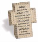 Image for Serenity Prayer Resin Standing Cross