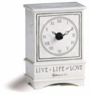 Image for Live a Life of Love Crackle Ceramic Standing Clock