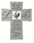 Image for Love Always Cross with Heart Ornament