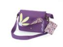 Image for Faithgirlz Messenger Bag Bible Cover for Girls, Adjustable Shoulder Strap, Canvas, Purple, Medium