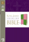 Image for KJV, Thinline Bible, Large Print, Imitation Leather, Green/Pink, Red Letter Edition