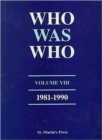 Image for Who Was Who, Volume VIII, 1981-1990