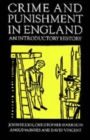 Image for Crime and Punishment in England, 1100-1990 : An Introductory History