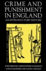 Image for Crime and Punishment in England, 1100-1990 : An Introductory History