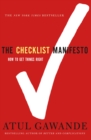 Image for The checklist manifesto  : how to get things right