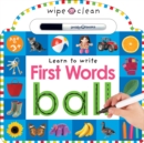 Image for Wipe Clean: First Words