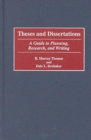 Image for Theses and dissertations: a guide to planning, research, and writing