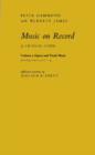 Image for Music on Record : v. 4 : Opera and Vocal Music