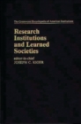 Image for Research Institutions and Learned Societies