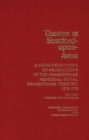 Image for Theatre at Stratford-Upon-Avon [2 volumes] : Set. A Catalogue-Index to Productions of the Shakespeare Memorial/Royal Shakespeare Theatre, 1879-1978