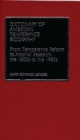 Image for Dictionary of American Temperance Biography : From Temperance Reform to Alcohol Research, the 1600s to the 1980s