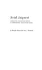 Image for Social Judgment : Assimilation and Contrast Effects in Communication and Attitude Change