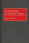 Image for A Dictionary of Critical Theory