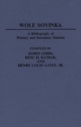 Image for Wole Soyinka : A Bibliography of Primary and Secondary Sources