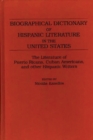 Image for Biographical Dictionary of Hispanic Literature in the United States : The Literature of Puerto Ricans, Cuban Americans, and Other Hispanic Writers