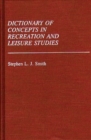 Image for Dictionary of Concepts in Recreation and Leisure Studies
