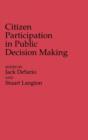 Image for Citizen Participation in Public Decision Making